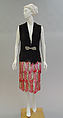 Dance dress, Paul Poiret (French, Paris 1879–1944 Paris), silk, cotton, gelatin, metal, glass, French