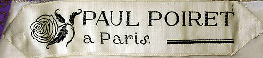 Evening dress, Paul Poiret (French, Paris 1879–1944 Paris), silk, metallic thread, French