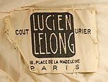 Robe de Style, Lucien Lelong (French, 1889–1958), silk, horsehair, French