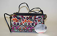Evening shoulder bag, Judith Leiber American, silk, metal, mica, glass, American