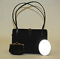 Purse, Judith Leiber American, leather, glass, American
