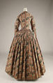 Morning dress, cotton, American