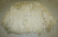 Evening cape, silk, feathers, American or European