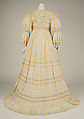 Morning dress, silk, cotton, American or European