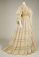 Morning dress, silk, cotton, American or European