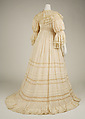 Morning dress, silk, cotton, American or European