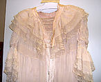 Morning dress, silk, cotton, American or European
