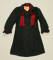 Coat, wool, silk, American