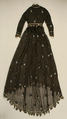 Dress, cotton, silk, American
