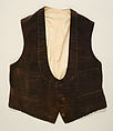 Evening suit, cotton, silk, American