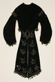 Jacket, silk, jet, American or European