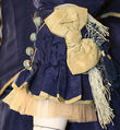 Afternoon dress, silk, French