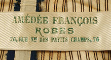 Walking ensemble, silk, French
