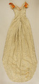 Court dress, silk, metallic thread, glass, Austrian
