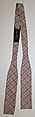Bow tie, cotton, American