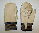Hunting mittens, Abercrombie and Fitch Co.  American, leather, cotton, rubber, American