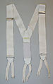 Suspenders, Brooks Brothers  American, leather, rubber, American