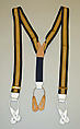 Suspenders, Brooks Brothers  American, leather, rubber, American