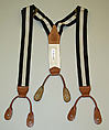 Suspenders, Brooks Brothers  American, leather, rubber, American
