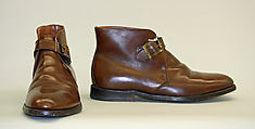 Boots, Brooks Brothers (American, founded 1818), leather, American