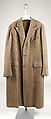 Overcoat, wool, silk, American