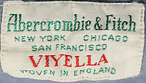 Pajamas, Abercrombie and Fitch Co. (American, founded 1892), cotton, wool, American