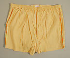 Bathing trunks, cotton, nylon, rubber, American