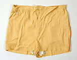 Bathing trunks, cotton, nylon, rubber, American