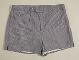 Bathing trunks, Brooks Brothers (American, founded 1818), cotton, rayon, nylon, American