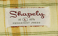 Shirt, cotton, polyester, American