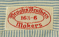Shirt, Brooks Brothers (American, founded 1818), cotton, American