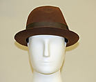 Fedora, Brooks Brothers (American, founded 1818), wool, British