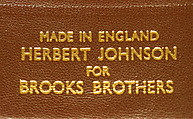 Fedora, Brooks Brothers (American, founded 1818), wool, British