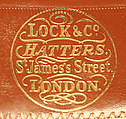 Boater, James Lock &amp; Co. Ltd (British, founded 1676), straw, British
