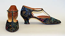 Evening shoes, Attributed to Pierre Yantorny (Italian, 1874–1936), silk, leather, French