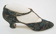 Evening shoes, Attributed to Pierre Yantorny (Italian, 1874–1936), silk, leather, French