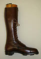 Shooting boots, leather, wood, American or European