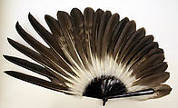 Fan, feathers, plastic, American or European