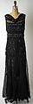 Evening dress, House of Patou  French, silk, glass, French
