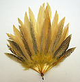 Fan, feathers, plastic, American or European