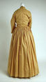Morning dress, cotton, probably American