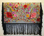 Shawl, silk, American or European