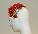 Hat, Talbert, silk, cotton, metal, American