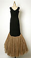 Evening dress, House of Balenciaga (French, founded 1937), wool, silk, Spanish