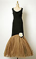 Evening dress, House of Balenciaga (French, founded 1937), wool, silk, Spanish