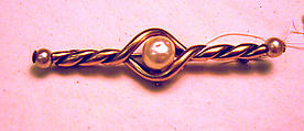Bar pin, House of Chanel  French, metal, plastic, French