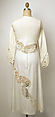 Wedding ensemble, Serendipity 3 (American, opened 1954), cotton, metallic thread, silk, plastic, American