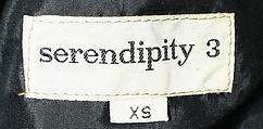 Evening jumpsuit, Serendipity 3 (American, opened 1954), nylon, silk, American