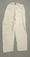 Trousers, cotton, linen, American