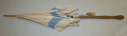 Parasol, silk, wood, metal, American or European